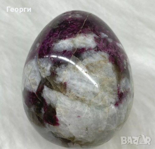 Естествено Рубелит Турмалиново яйце 655 карата, снимка 2 - Колекции - 36466848