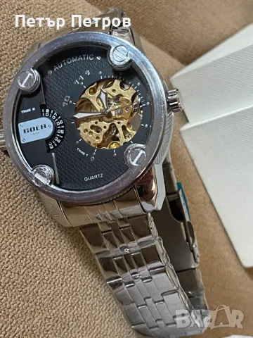 GOER Automatic-Quartz ОТЛИЧЕН!, 160 лв, снимка 3 - Мъжки - 49495702