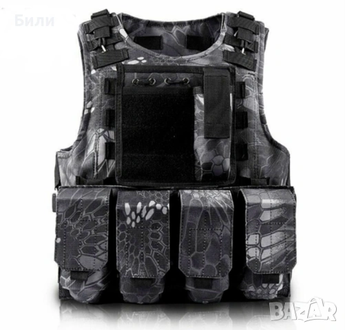 Тактическа еърсофт жилетка, снимка 3 - Екипировка - 47223120