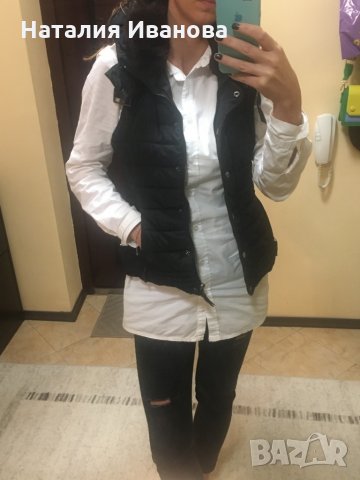 Топъл елек в тъмно кафяво, снимка 7 - Елеци - 30603330