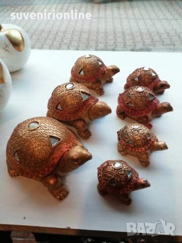 7 костенурки в комплект за декорация, снимка 5 - Статуетки - 39767801