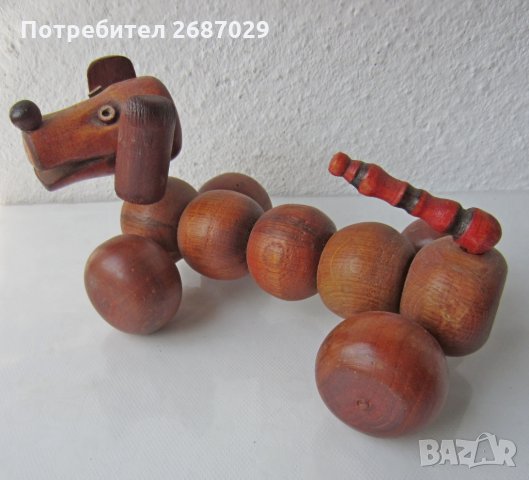 Кучета от дърво и керамика: Куче дърво дакел фигура статуетка, снимка 3 - Статуетки - 31623567