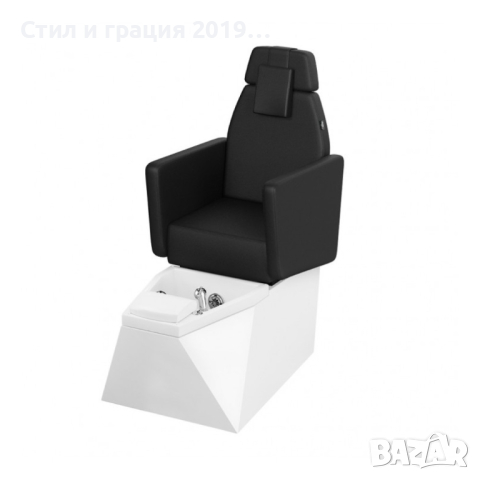Стол за спа педикюр Fascino- бял/черен/сив, снимка 2 - Педикюр и маникюр - 44596859