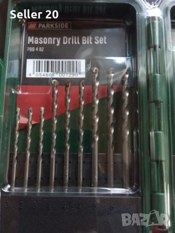 15 свредла бургии за бетон камък 15 броя в кутия размер от 3 до 10 мм, снимка 3 - Други инструменти - 51951643