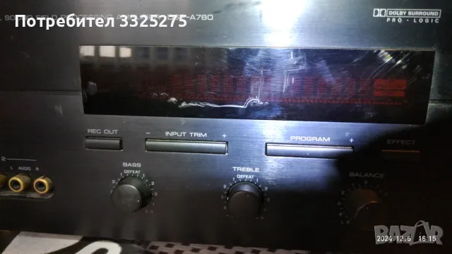  усилвател YAMAHA  DSP-A780, снимка 2 - Ресийвъри, усилватели, смесителни пултове - 48238111
