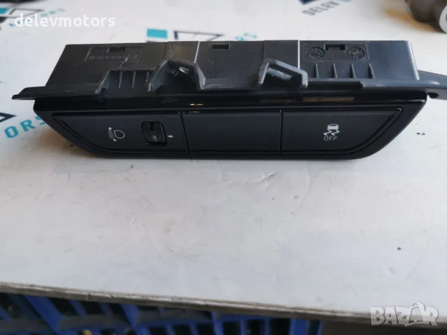 93700A0010FHV Панел с превключватели за регулиране на фарове и изключване на ESC, ляво табло Черен
