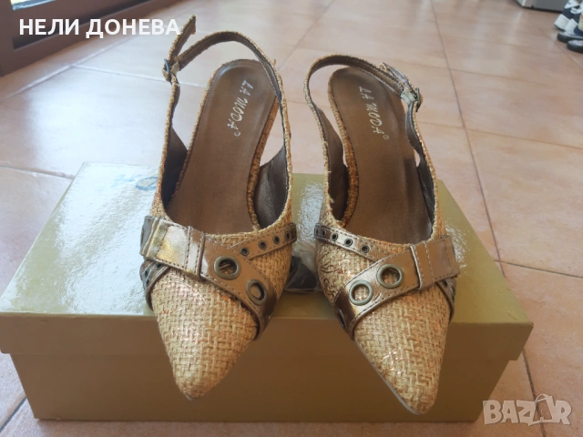 Обувки "La Moda" Италия с Красив Дизайн! № 36! НОВИ!, снимка 4 - Дамски обувки на ток - 54235831