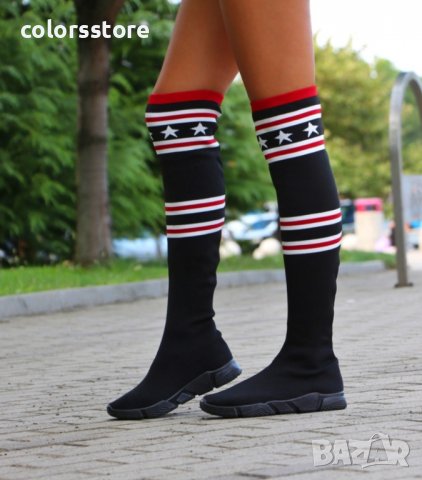 Равни ботуши - черни с черно ходило - C3860