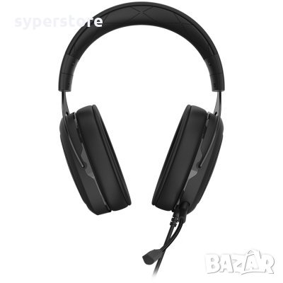 Слушалки с микрофон Corsair HS50 Pro, CA-9011215-EU, Carbon STEREO Gaming Headset, снимка 2 - Слушалки за компютър - 30947682
