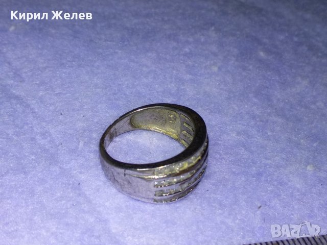 Стар СКЪПОЦЕНЕН СРЕБЪРЕН ВИНТИДЖ АРТ ПРЪСТЕН НИКЕЛИРАНО СРЕБРО 925 ПРОБА с ФАСЕТИРАНИ КРИСТАЛИ 40600, снимка 15 - Пръстени - 42599953