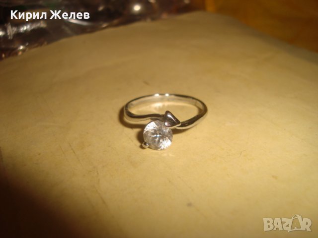 КРАСИВ ФИН СКЪПОЦЕНЕН АРТ ПРЪСТЕН от БЛАГОРОДНА СТОМАНА с ЮВЕЛИРНО ФАСЕТИРАН ИСКРЯЩ ЦИРКОН 27667, снимка 7 - Пръстени - 37499524
