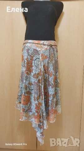 Пола mins. 100%коприна. размер М/S., снимка 3 - Поли - 50496753