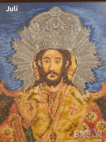 Гоблен Христос на трона, снимка 3 - Гоблени - 42735241