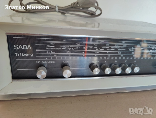 Старо радио Saba Triberg G немски транзисторен апарат от 1971г., снимка 2 - Радиокасетофони, транзистори - 53148899