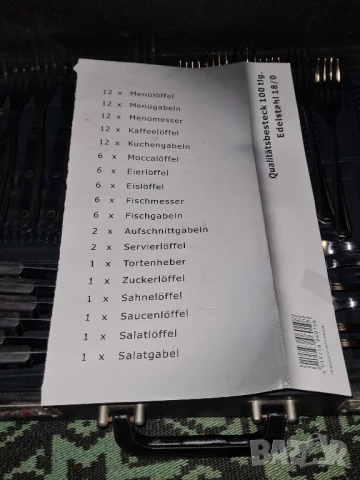 Нов комплект прибори за хранене на немски, снимка 2 - Прибори за хранене, готвене и сервиране - 51219698