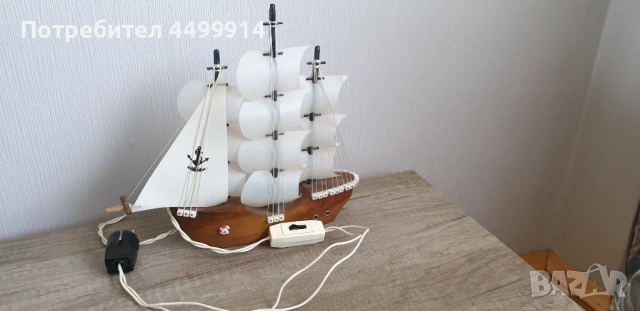 Нощна лампа кораб, снимка 5 - Антикварни и старинни предмети - 54326290