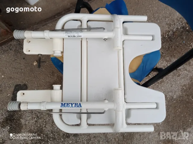 сгъваем стол, седалка за баня, стол MEYRA за баня на стари хора, инвалиди, в неравностойно, снимка 6 - Тоалетни столове - 48661847