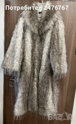 Ново дълго палто от еко косъм 4XL