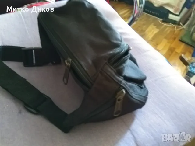 Чанта за кръста промазан плат маркова Вариети 5 ципа, снимка 4 - Чанти - 47358227