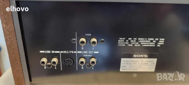 Дек Sony TC-199SD , снимка 11 - Декове - 49280890