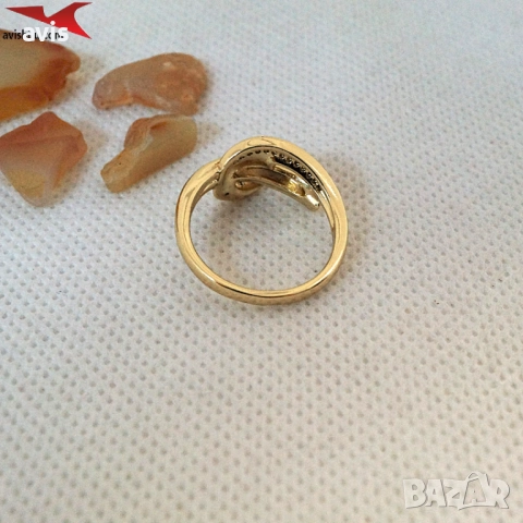 Пръстен с 14К златно покритие 224841, снимка 2 - Пръстени - 52946674