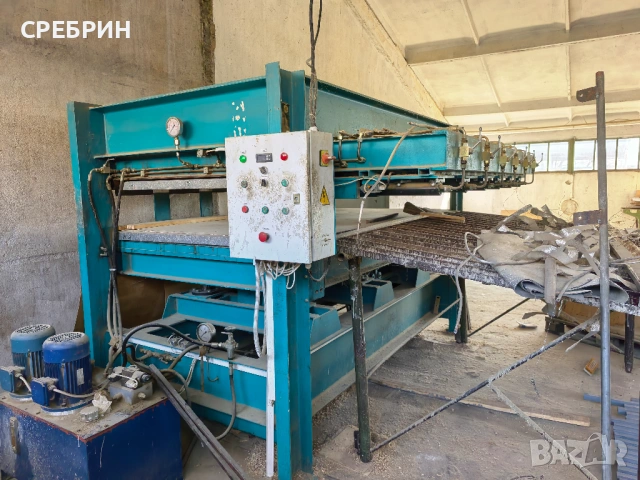 Бг преса 2500/1300 нагряване с ток 