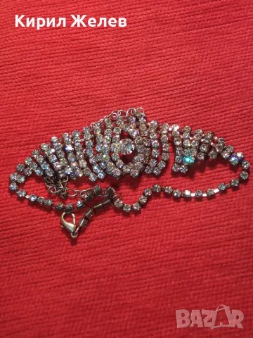 РАЗКОШНА ЕФЕКТНА КРИСТАЛНА СРЕБРИСТА ОГЪРЛИЦА КОЛИЕ 12658, снимка 11 - Колиета, медальони, синджири - 47055930