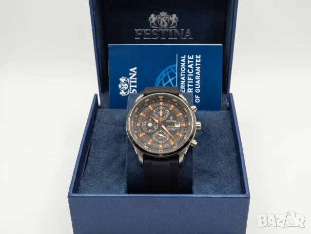 Festina 6821 Мъжки часовник с японски кварцов механизъм Miyota с нова батерия и нова каишка в кутия, снимка 2 - Мъжки - 55747710