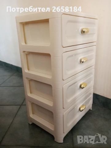 Шкаф с 5 чекмеджета, цвят крем, нов., снимка 2 - Шкафове - 51373771