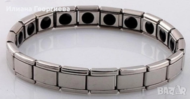 Гривна Fashion Guide МЕРКАТОР от титан с германиеви камъни 25 лв., снимка 2 - Гривни - 51756526