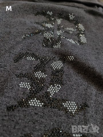 Дамско сиво поло на Philipp Plein , снимка 2 - Блузи с дълъг ръкав и пуловери - 42646906