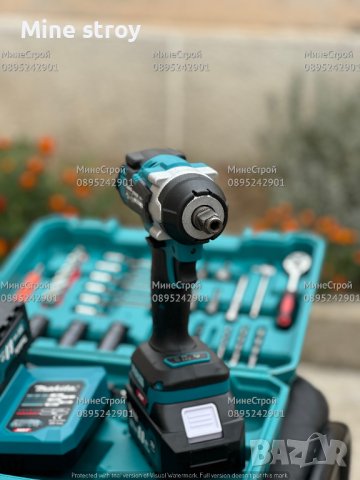 Акумулаторен БЕЗЧЕТКОВ Гайковерт Makita 36v 8ah Макита 35 части, снимка 5 - Други инструменти - 42522953