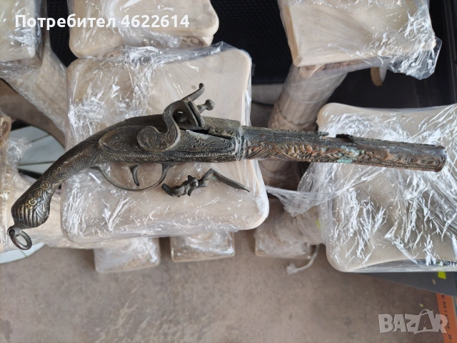 Кремъчен пищов, снимка 10 - Антикварни и старинни предмети - 54256432