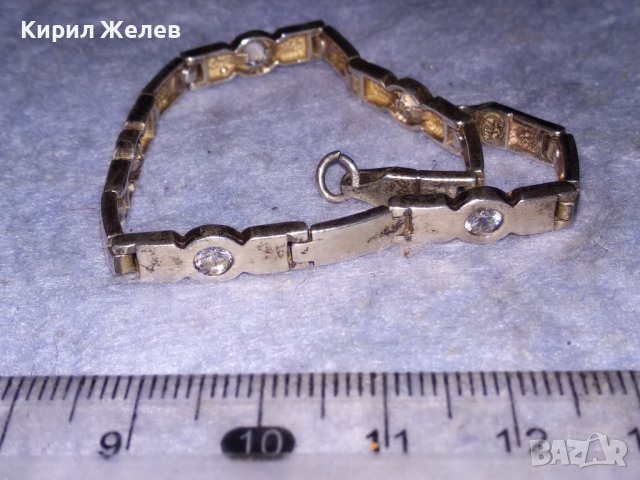 СКЪПОЦЕННА СРЕБЪРНА ФЕШЪН ГРИВНА СРЕБРО 925 с ЮВЕЛИРНО ФАСЕТИРАНИ КАМЪНИ ЦИРКОНИЙ 37352, снимка 3 - Гривни - 40552634