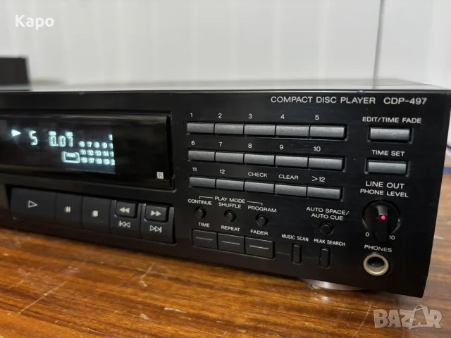 SONY CDP-497 Compact Disc Player , снимка 4 - Декове - 56524057