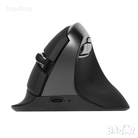 Нова Безжична мишка Delux M618MINI, Bluetooth, Ергономична, Черна