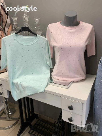 блуза с камъчета , снимка 2 - Тениски - 53297020