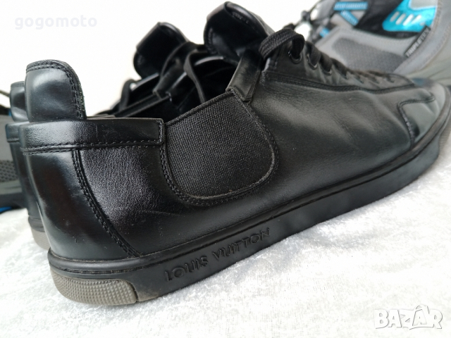 КАТО НОВИ LOUIS VUITTON® ORIGINAL LV TRAINER BLACK LEATHER SNEAKER 39 - 40, снимка 10 - Ежедневни обувки - 44465629