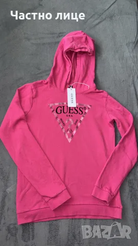 Блуза с дълъг ръкав и качулка Guess, с етикет, снимка 5 - Блузи с дълъг ръкав и пуловери - 55967983
