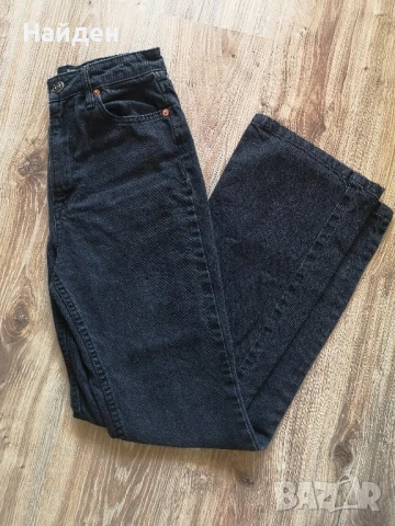 Черни дамски дънки тип чарлстон, снимка 3 - Дънки - 50997762