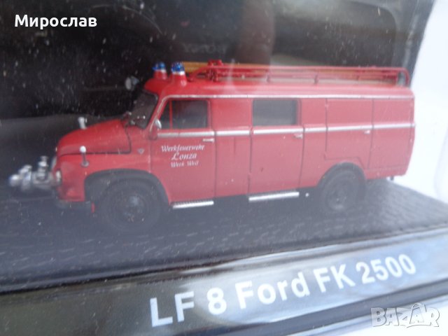 DeAgostini 1:72 FORD FK ПОЖАРНА МОДЕЛ ИГРАЧКА КАМИОН, снимка 2 - Коли, камиони, мотори, писти - 44156492