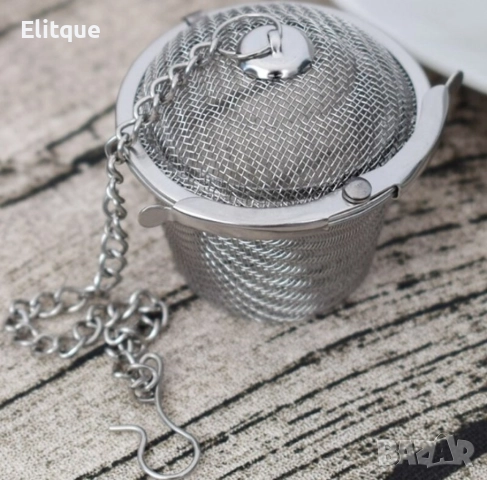 Цедка за чай и подправки Shik, Неръждаема стомана, 7 см, снимка 3 - Други - 52903373