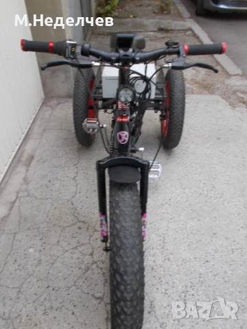 Електрическа триколка фетбайк 20"х 4,00 ,500 вата,48 волта, снимка 2 - Велосипеди - 51251524