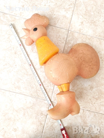 Голяма Рядка Руска Соц СССР Гумена Играчка Петел 1960те, снимка 3 - Колекции - 54098988