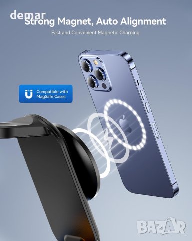 Безжично зарядно устройство AGPTEK 3 в 1, снимка 4 - Безжични зарядни - 42089630