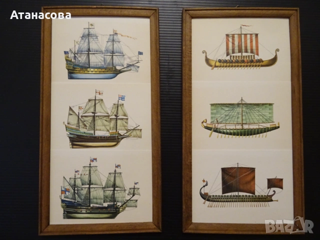 Две картини с кораби, снимка 6 - Картини - 53978937