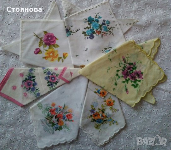 Памучни и копринени носни кърпи , снимка 8 - Колекции - 27895660