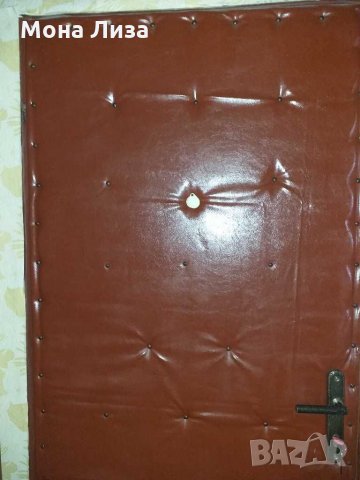 Кожена врата интериорна без брава и патронник, снимка 3 - Интериорни врати - 31688244