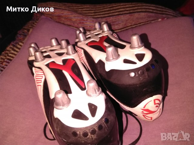 DIADORA RUGBY обувки с метални бутони освен за ръгби стават и за футбол като нови №44, снимка 7 - Футбол - 38762293