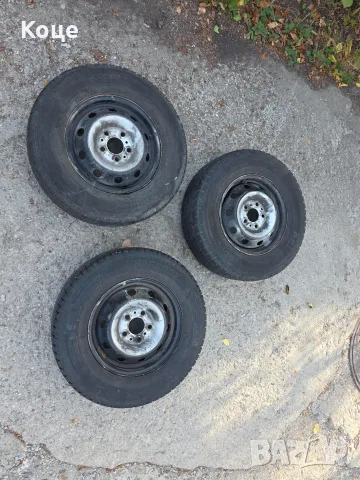 3 бр. Стоманени джанти 15" за Citroen Jumper / Peugeot Boxer / Fiat Ducato (5x118) с бусови гуми 225